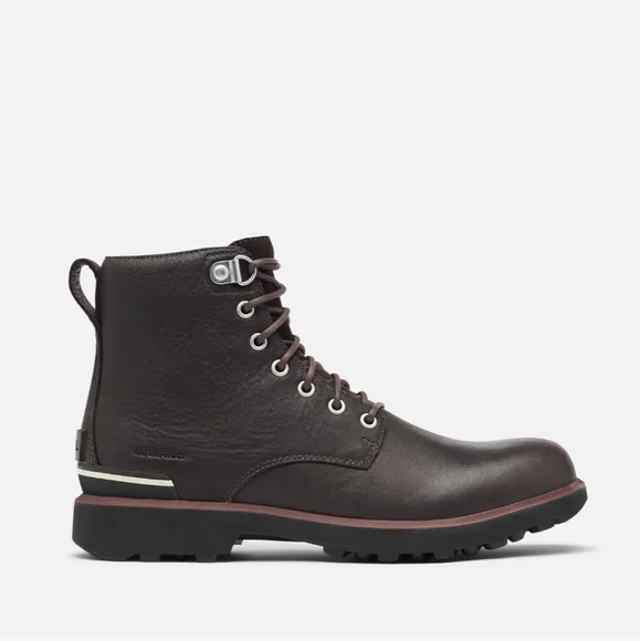 NIB - Sorel Men's Caribou Six Waterproof Boot - Size 12 (Blackened Brown) - Picture 3 of 6